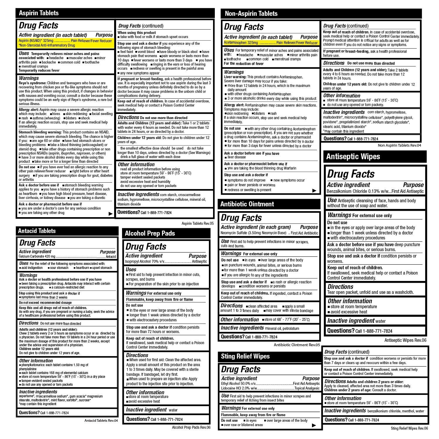 Be Smart Get Prepared First Aid Kit, 303 Piece: Clean, Treat, Protect Minor C…