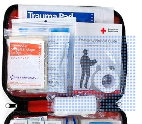 NWOT Be Red Cross Ready First Aid Kit, 73 Latex-Free Pieces, Home,Sports,Outdoor