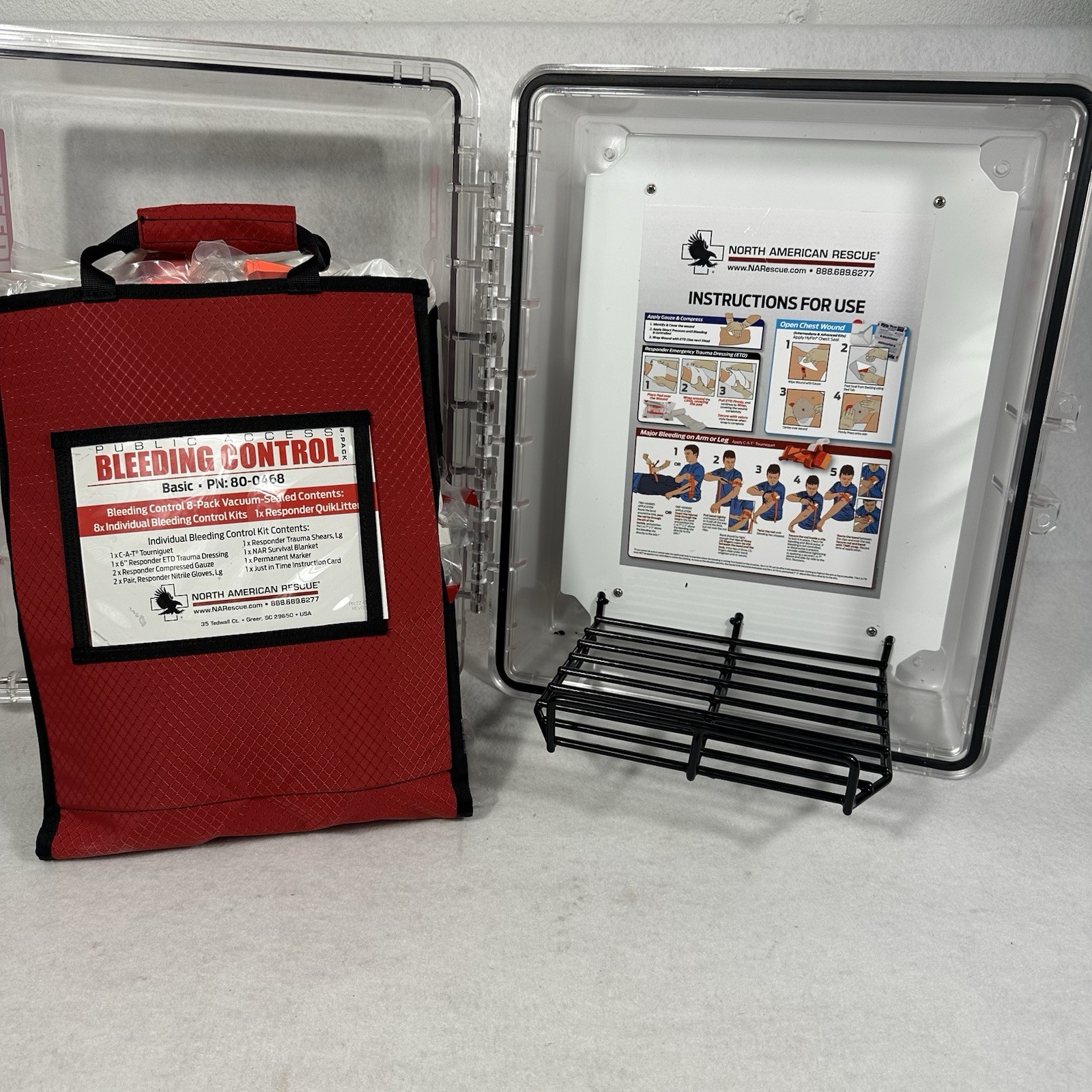 North American Rescue NAR Public Access Bleeding Control 8-Pack Kit 80-0468