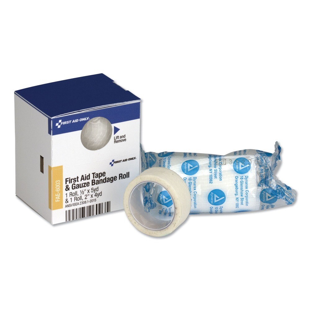 First Aid Only FAE6003 SmartCompliance First Aid Tape/Gauze RL Combo (1-BX) New