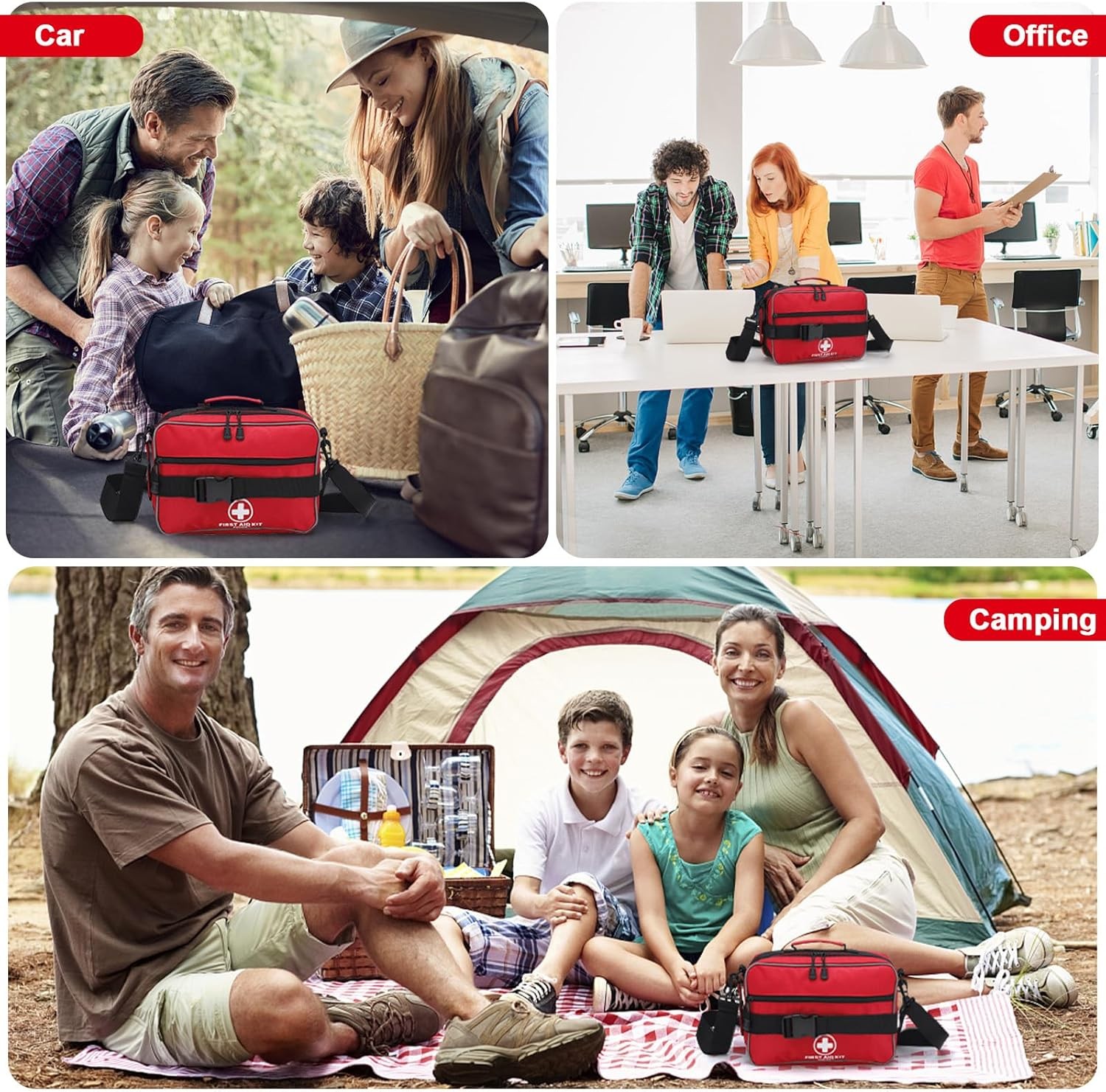 Premium 420 Piece Large First Aid Kit for Home, Car, Travel, Camping, Truck, Hik