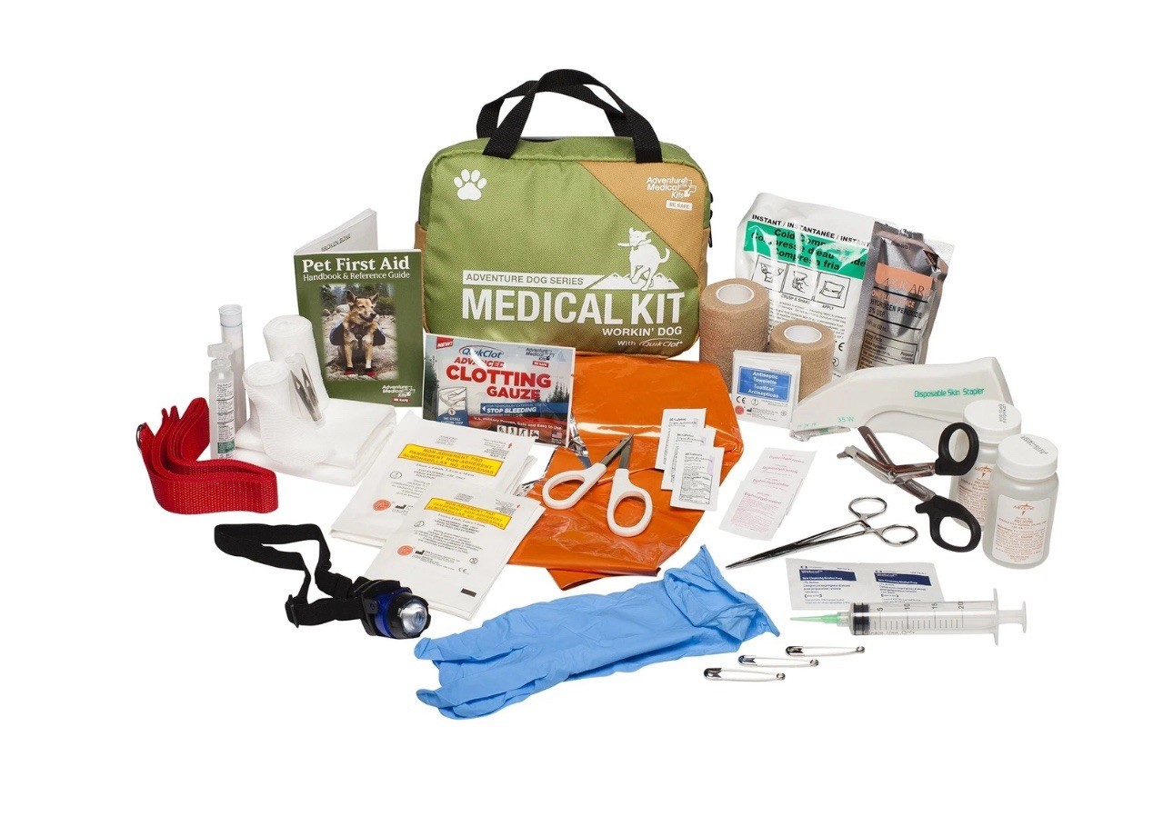 Adventure Medical Kits Workin' Dog Canine First Aid Kit with QuikClot