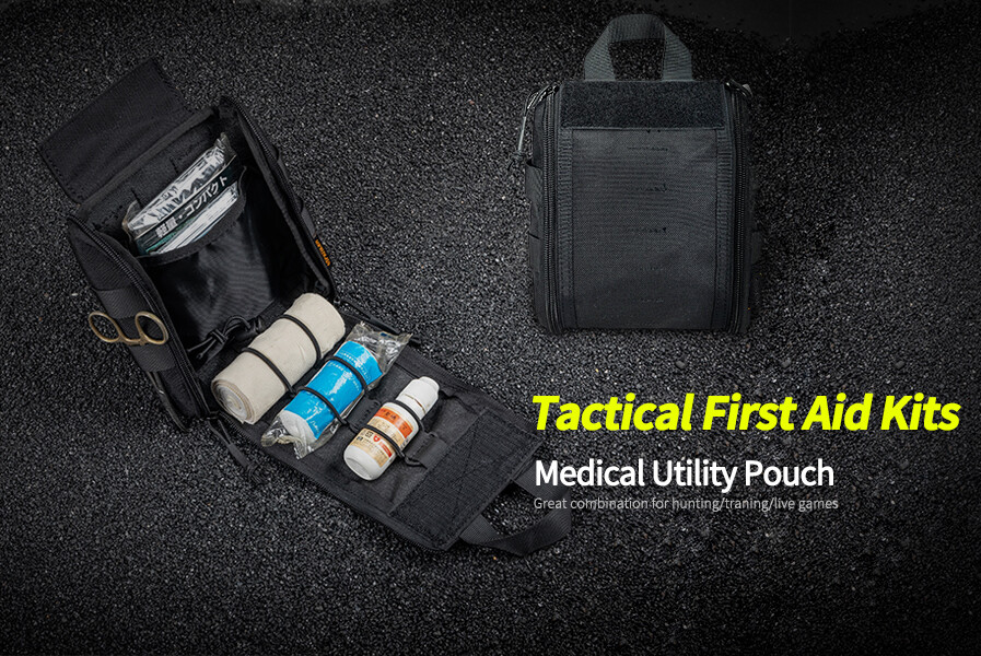 Outdoor Army EDC Medical Bag Molle Tactical Pouch First Aid Kits EMT Utility Bag