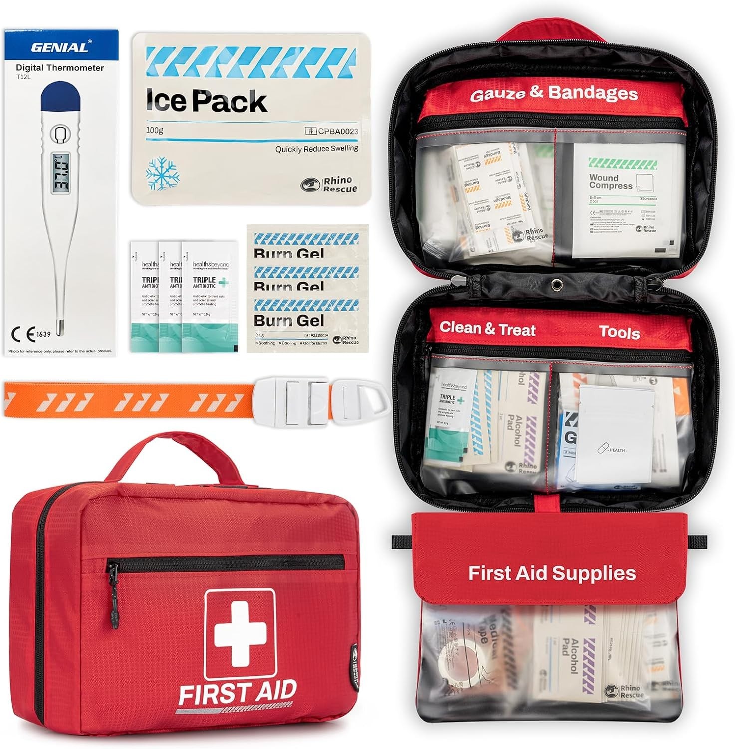 First Aid Kit 240 Piece All-Purpose Medical Supplies for Emergency Home Office