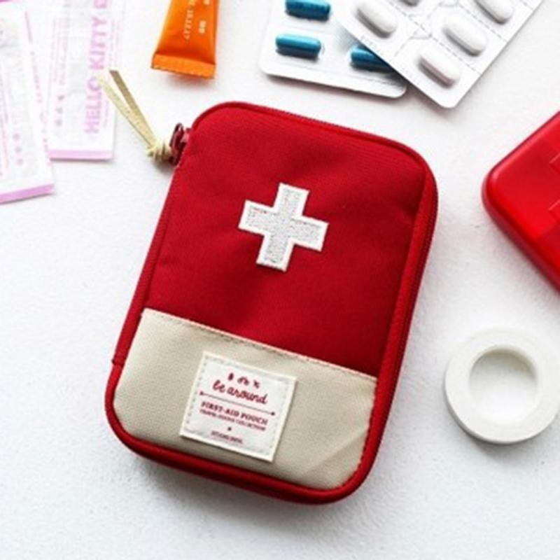 Mini Portable First Aid Kit Medicine Storage Bag Travel Emergency Camping