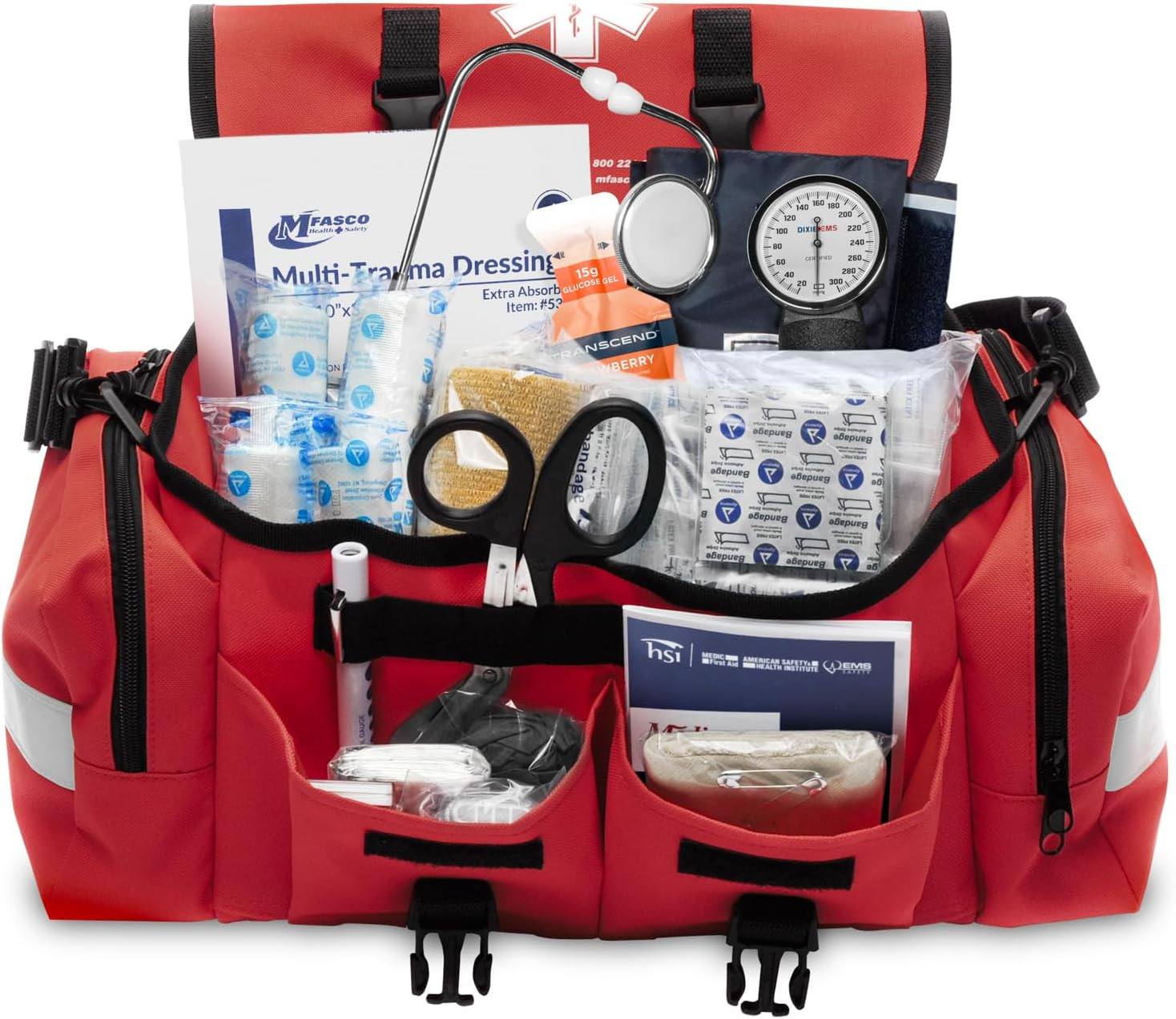 Complete Emergency Response First Aid Kit Trauma Bag – 415 Piece Fully Stocked S