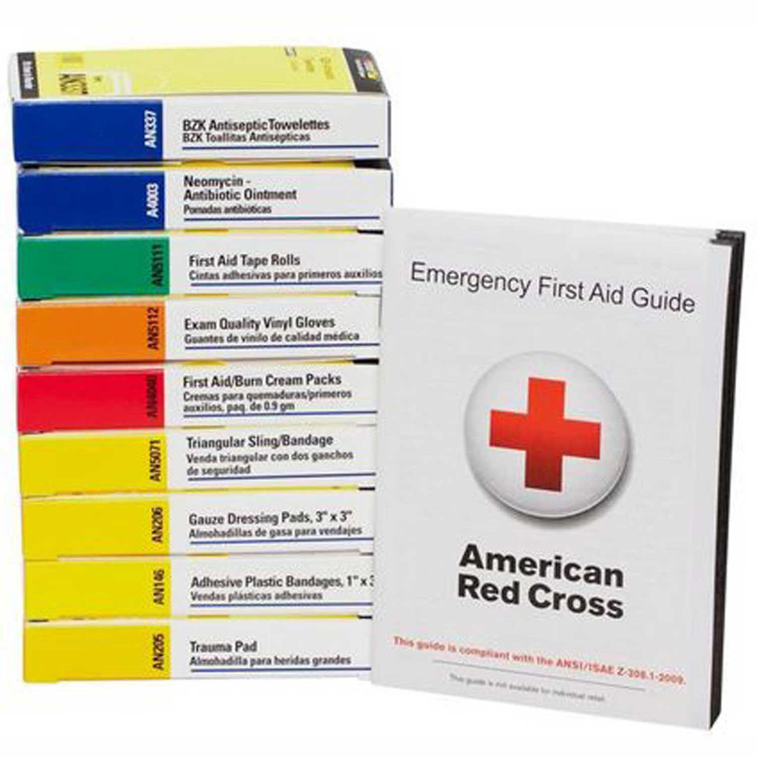 First Aid Only 740010 First Aid Kit Refill for 10 Unit First Aid Kits ANSI