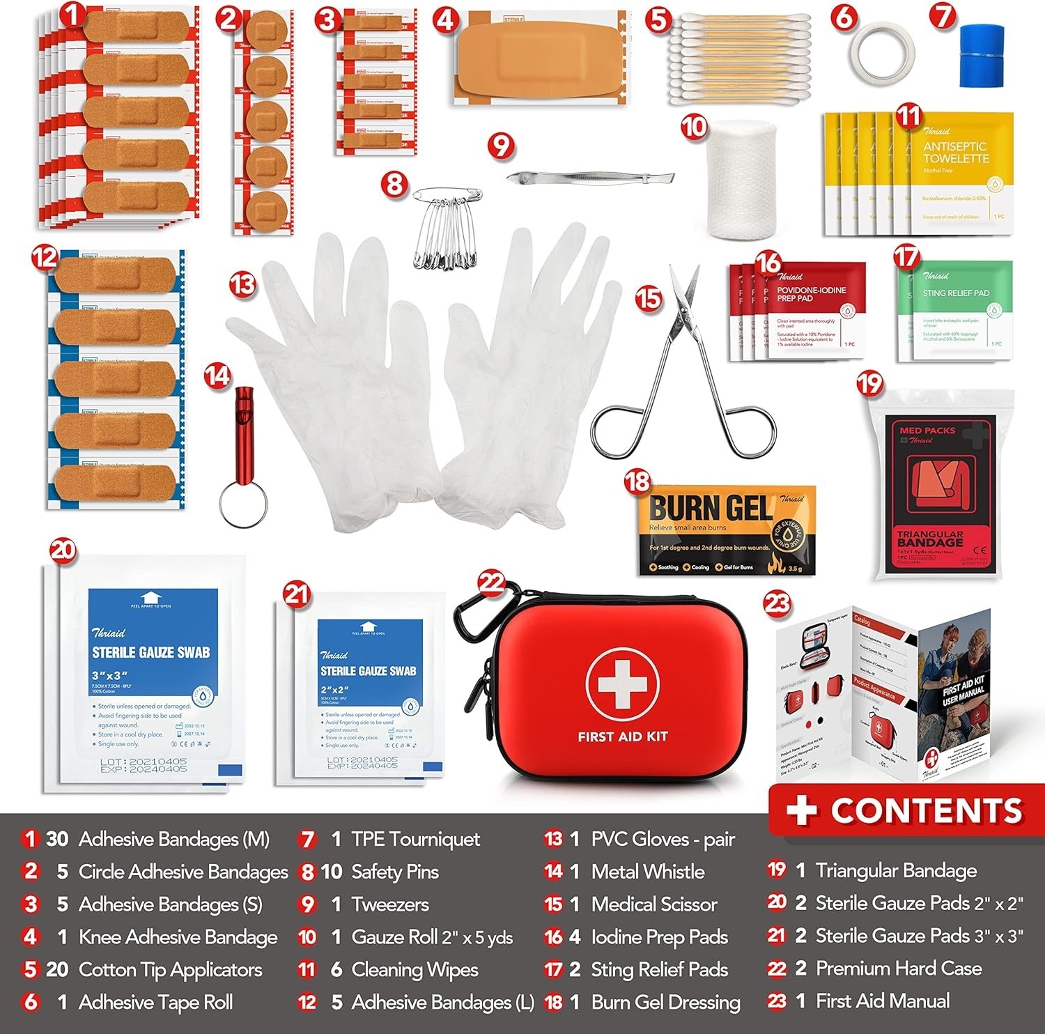 Versatile 100-Piece First Aid Kit – Lightweight & Waterproof for Any Adventure