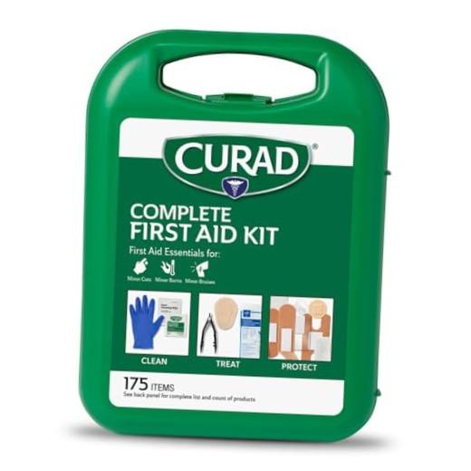 175-Piece Complete First Aid Kit in Reusable Case, One 175 Piece Set