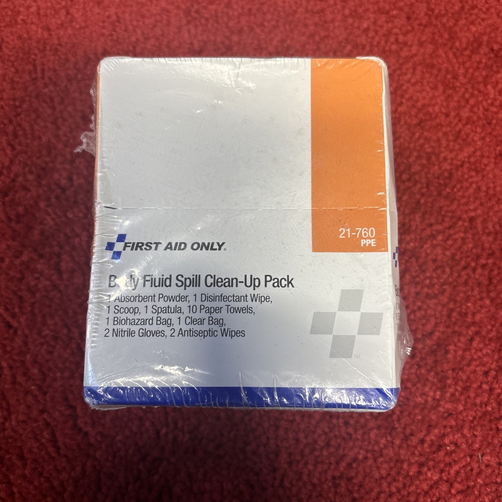 FIRST AID ONLY 21-760 Body Fluid Spill Clean-Up Pack Exp 5/26