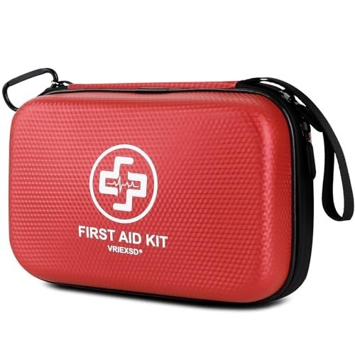 320-Piece Waterproof First Aid Kit – Hard Shell for Home, Camping, Travel & Emer