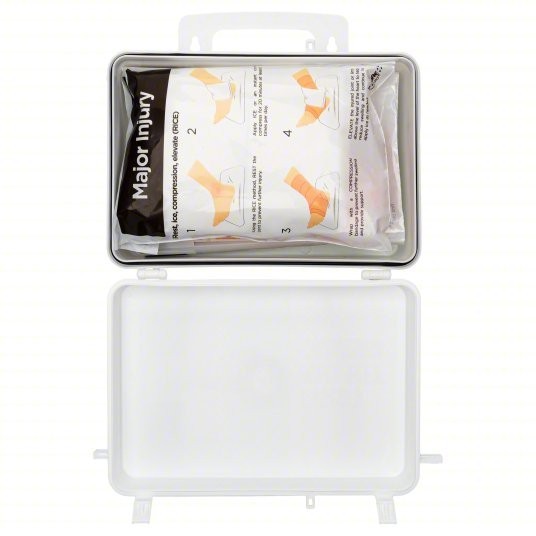 EASY CARE Bloodborne Pathogen Kit: (1) Biohazard Bag/(1) Unmarked bag, Blue/Whit