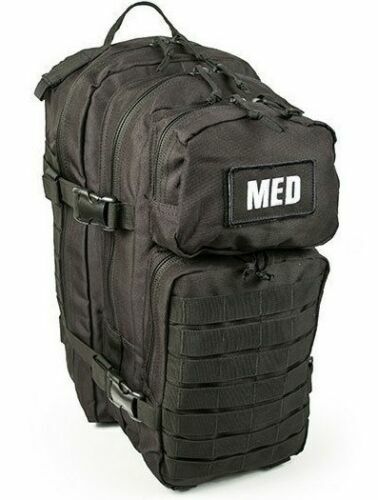 ELITE FIRST AID Tactical Trauma Kit #3 STOCKED w/ Backpack Medic Survival BLACK