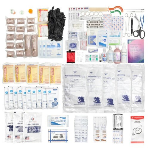 ELITE FIRST AID M17 STOCKED Corpsman Medic Bag Trauma Kit Military Survival ODG