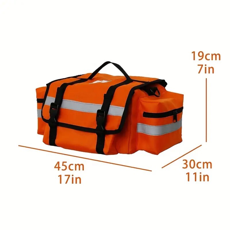 First Aid Bag EMT Bag Medical Supplies Trauma First Responder Bag Red LARGE