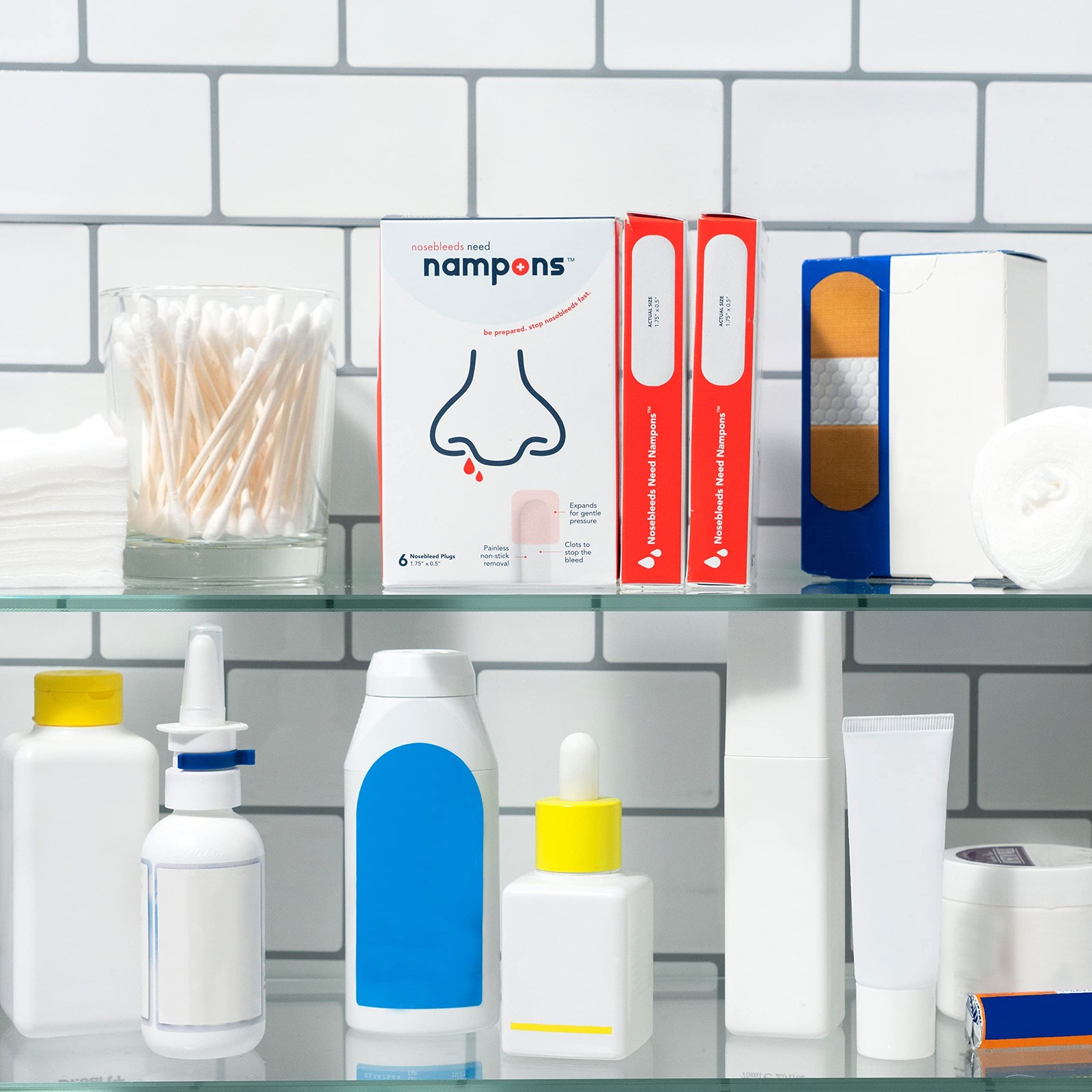 for Nosebleeds – 12 Nasal Plugs with Clotting Agent to Stop Nosebleeds Fast. …
