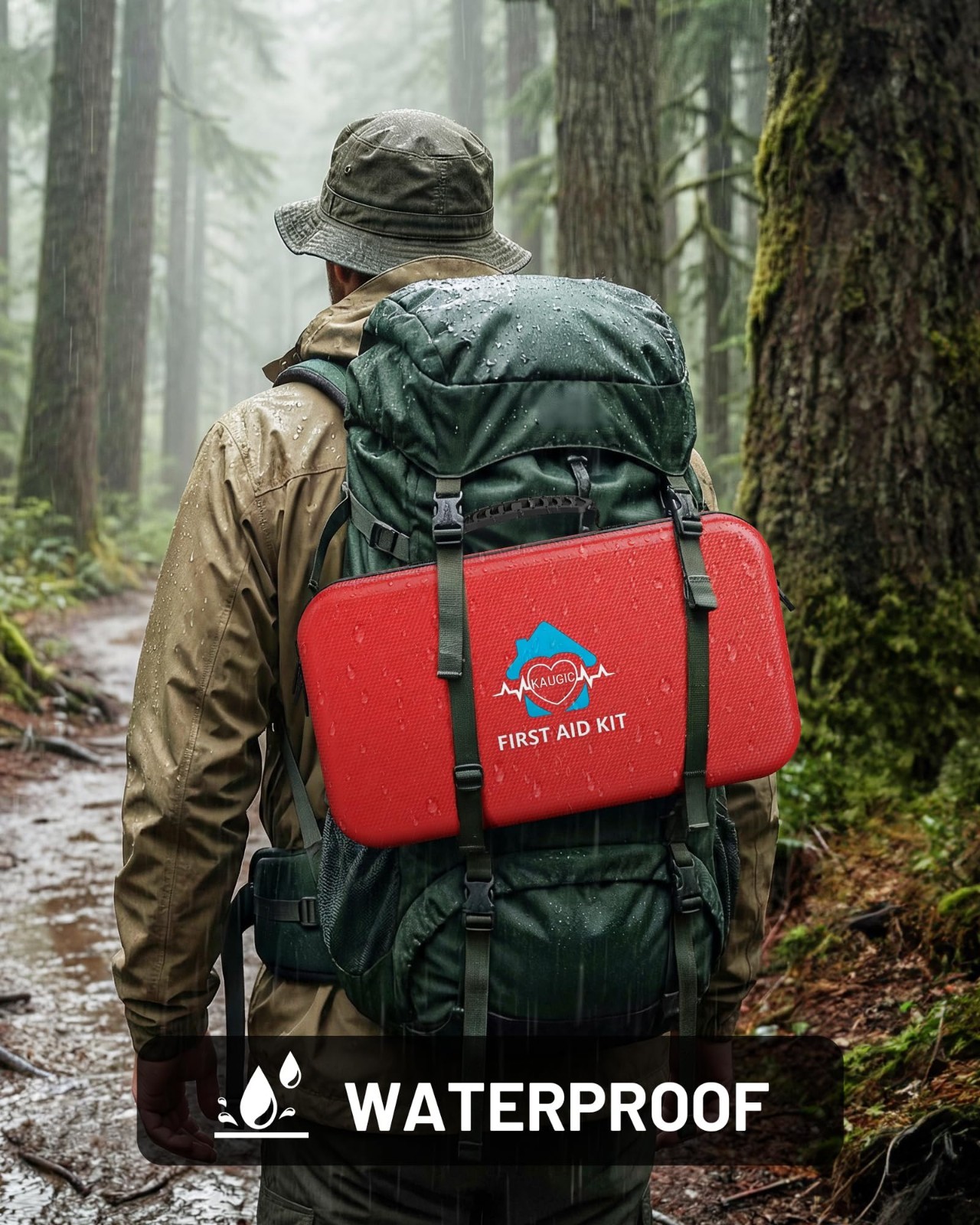 500 Pcs Waterproof First Aid Kit for Travel, Camping, Home, Car & Outdoor Use