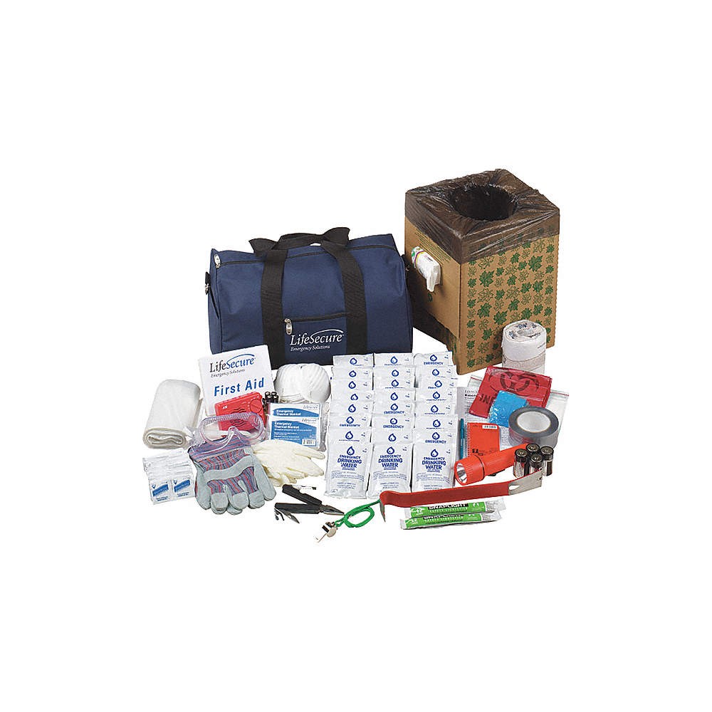 LIFESECURE 10100 Group Emergency Survival Kit,Nylon 31XR15