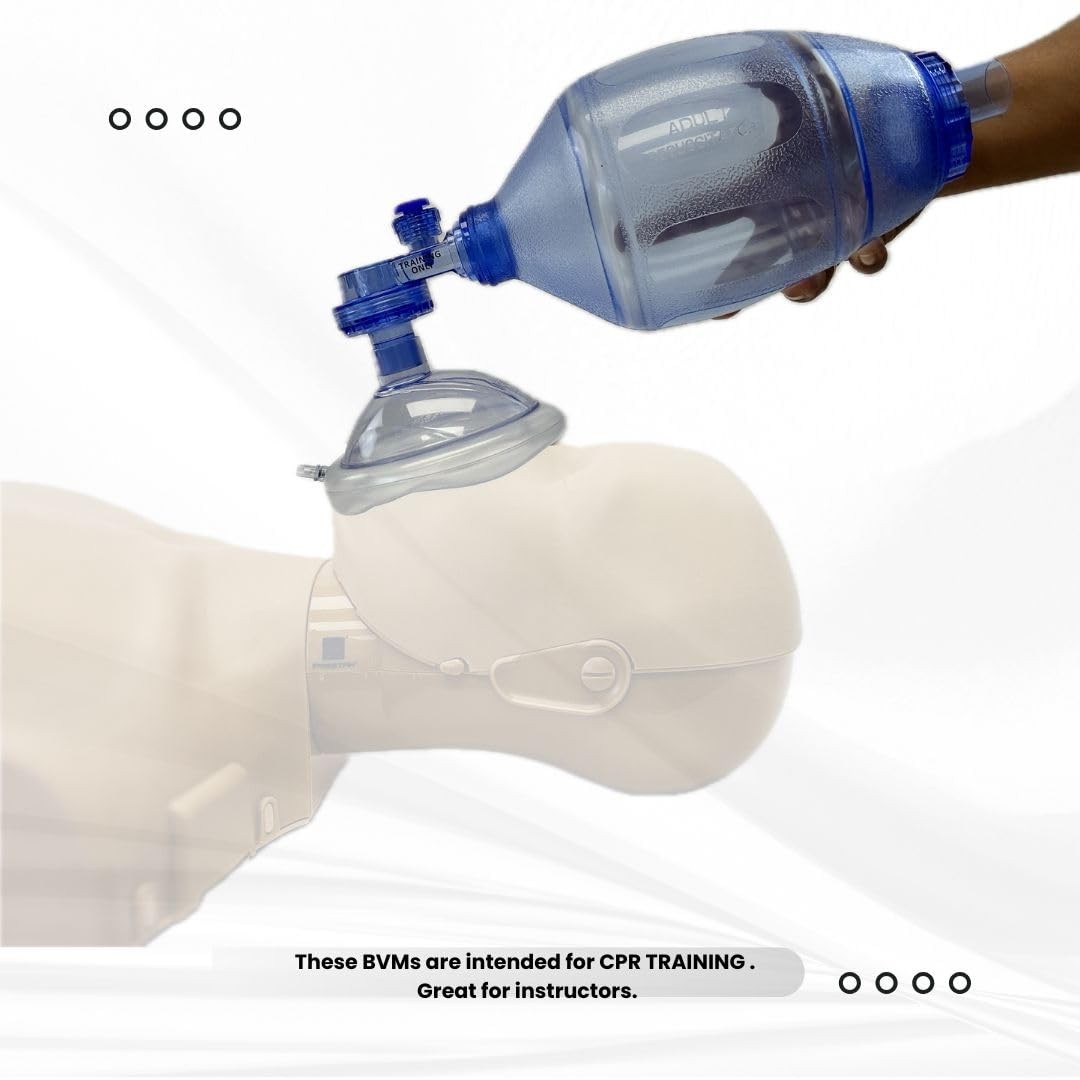CPR Training BVM Bag Valve Mask Adult Child Kit