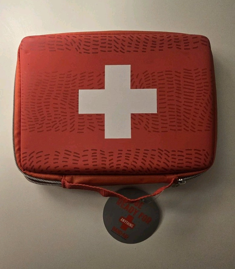 Band-Aid Red Bag – Build Your Own Customizable Travel First Aid Kit (EMPTY) NEW