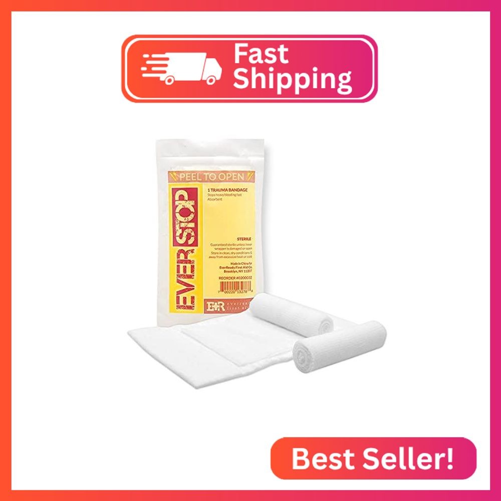 Ever Ready First Aid EverStop First Aid Blood Stopper Compress Multi-Purpose Wou