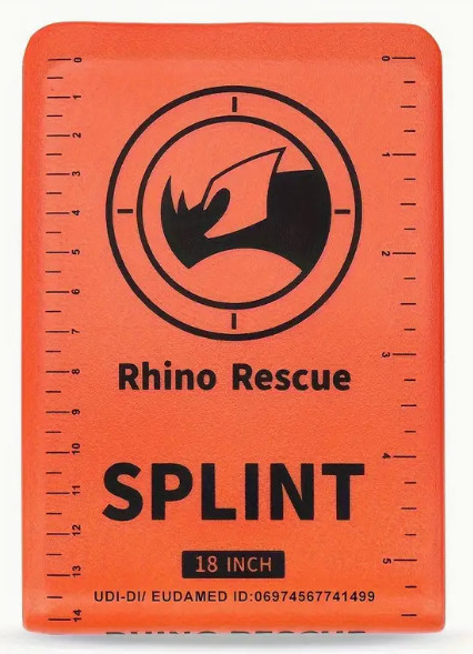 18" Rhino Rescue First Aid Splint Orange