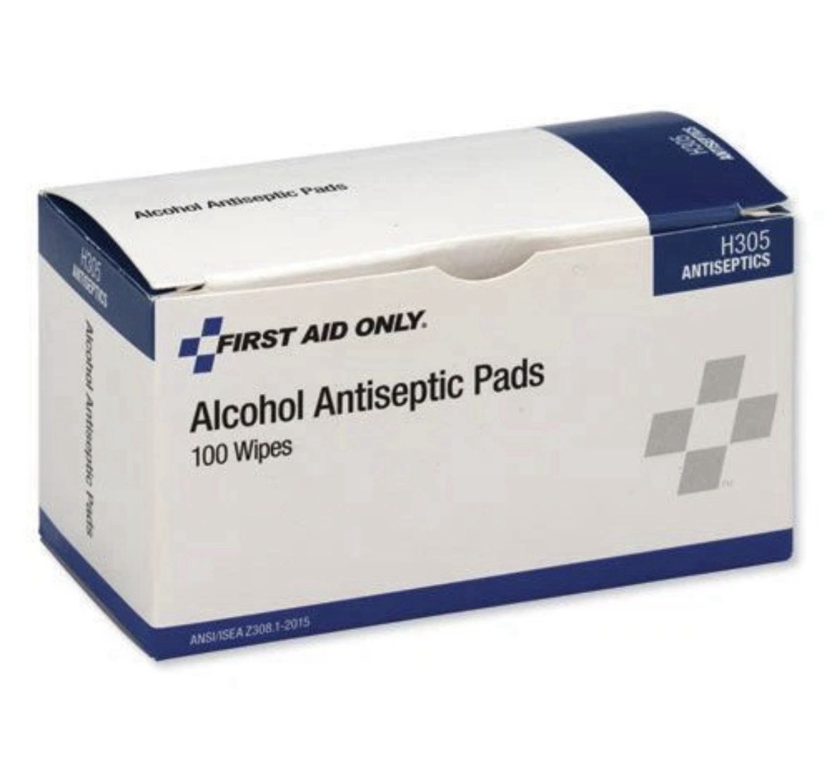 First Aid Only H305 Dispenser Box Alcohol Cleansing Pads (100/BX) New