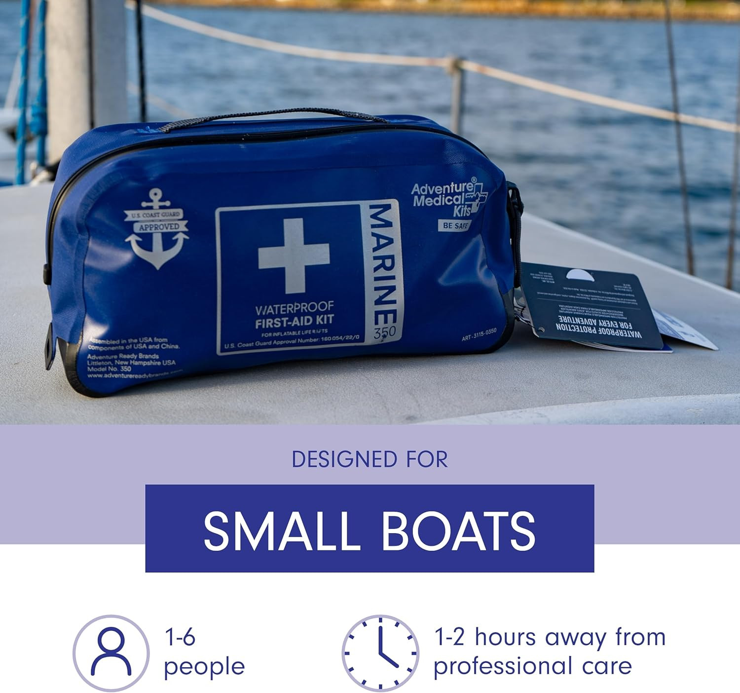 Marine Series Medical Kit – 350 – Boat First Aid Kit for 6 People 2 Hours from C