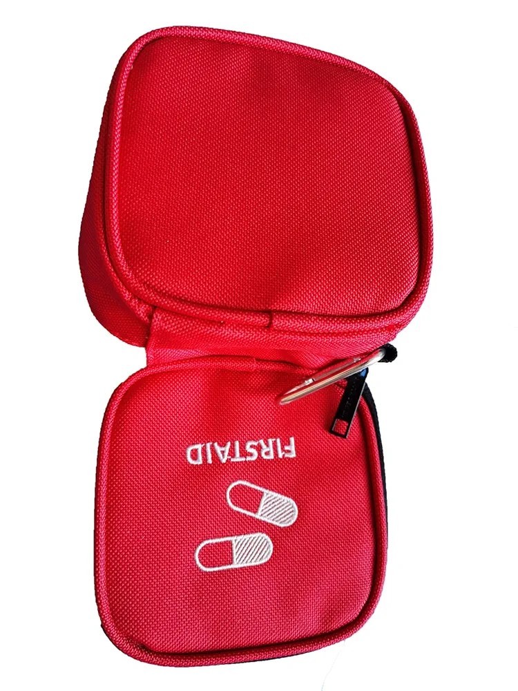 Mini First Aid Kit Container Travel Size Organizer, Empty