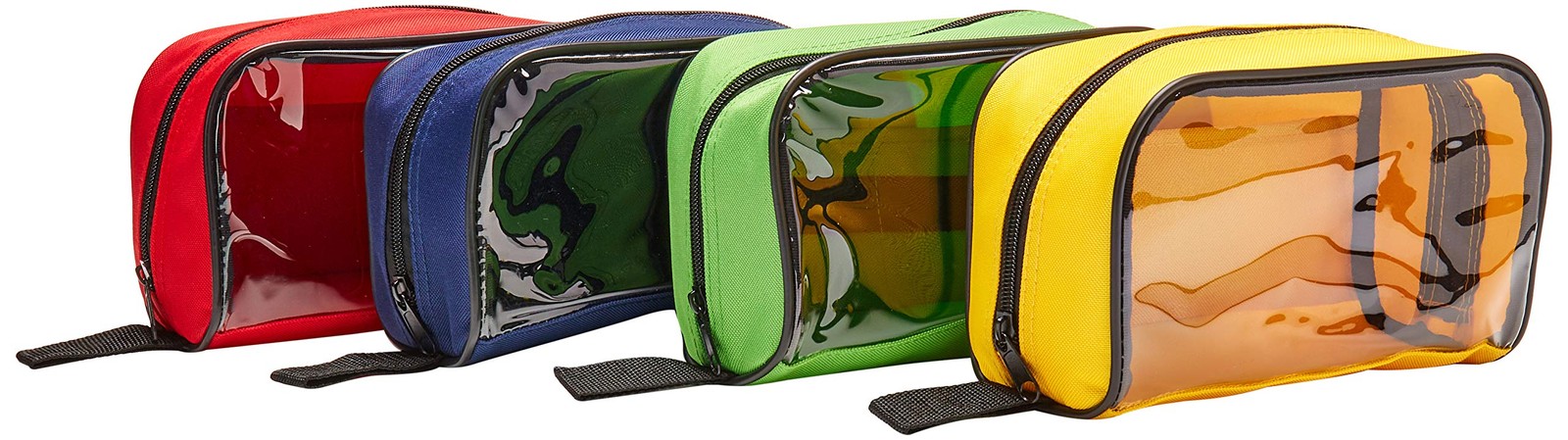 Color Coded First Aid Medical Kit Accessory Pouches – Zippered Bag With Trans…