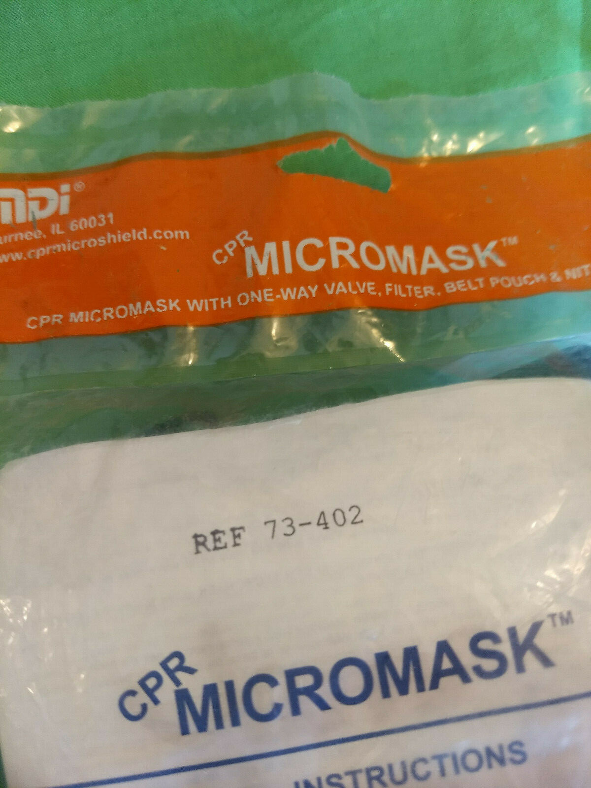 CPR MICROMASK Shield S3412-1 One Way Valve with Filter-Belt Pouch-Gloves MDi Co.