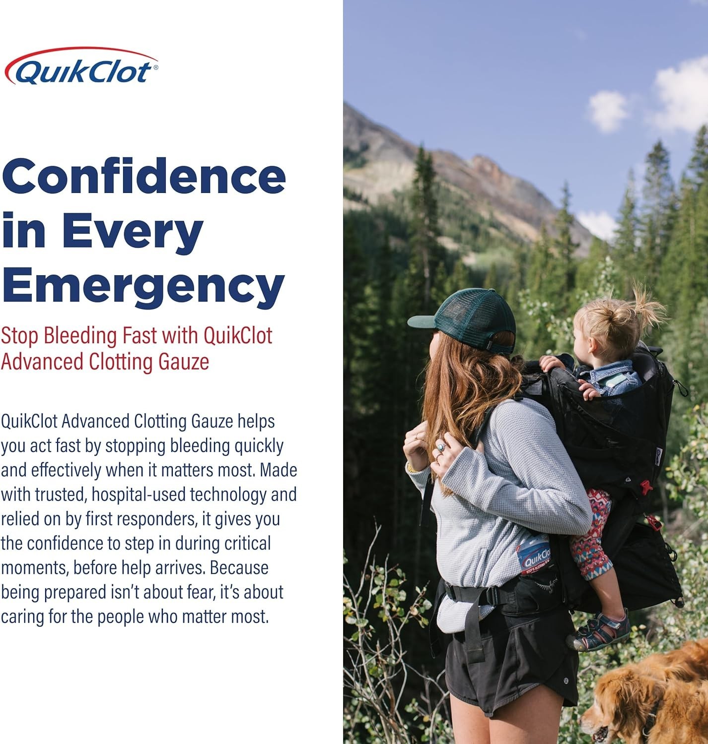 QuikClot Advanced Clotting Gauze 3×24 – Stops Bleeding 5X Faster in Emergencies