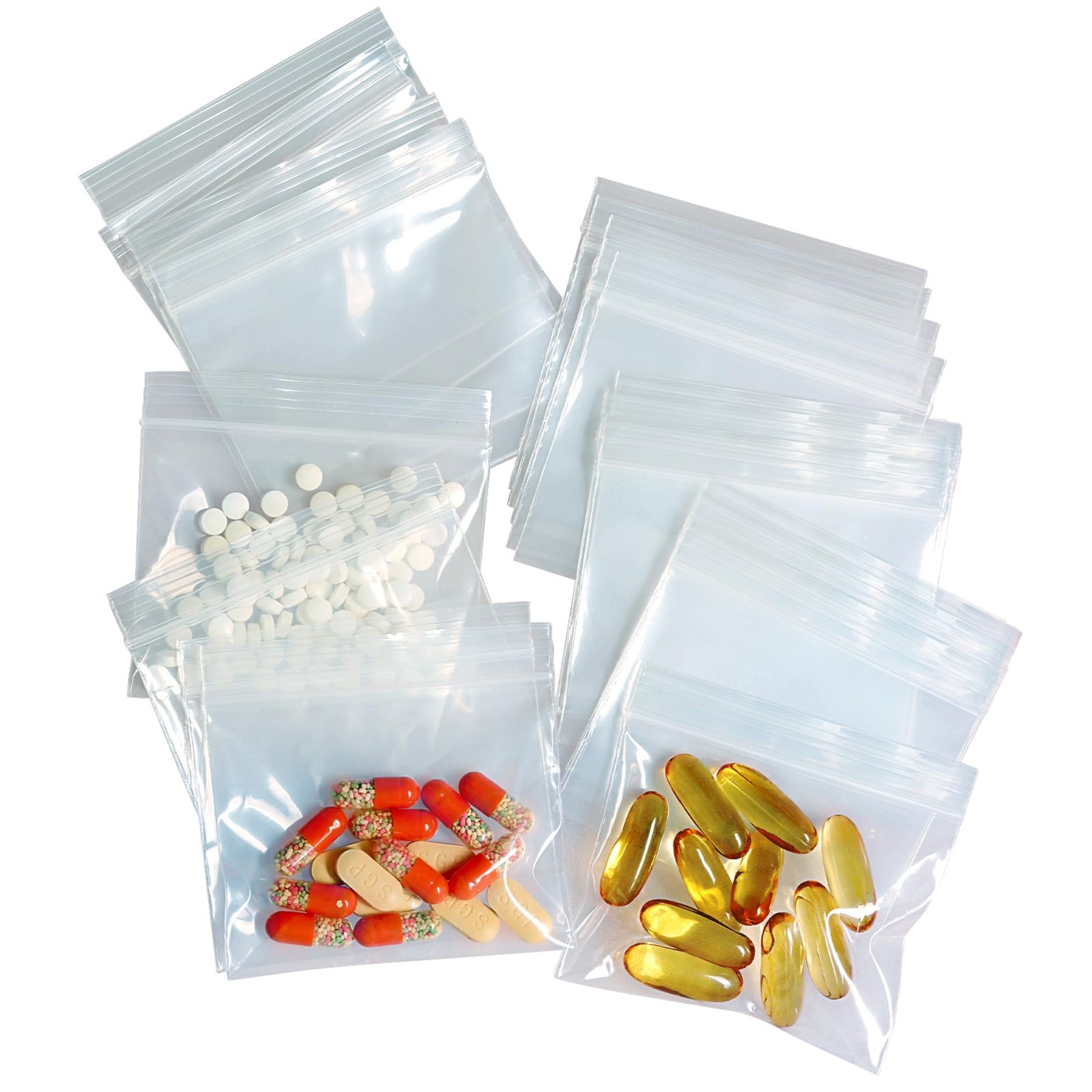 400 Packs Pill Bags 6 mil Sturdy 3×2.75 Pack of 400 (1 size), Full Clear-6mil