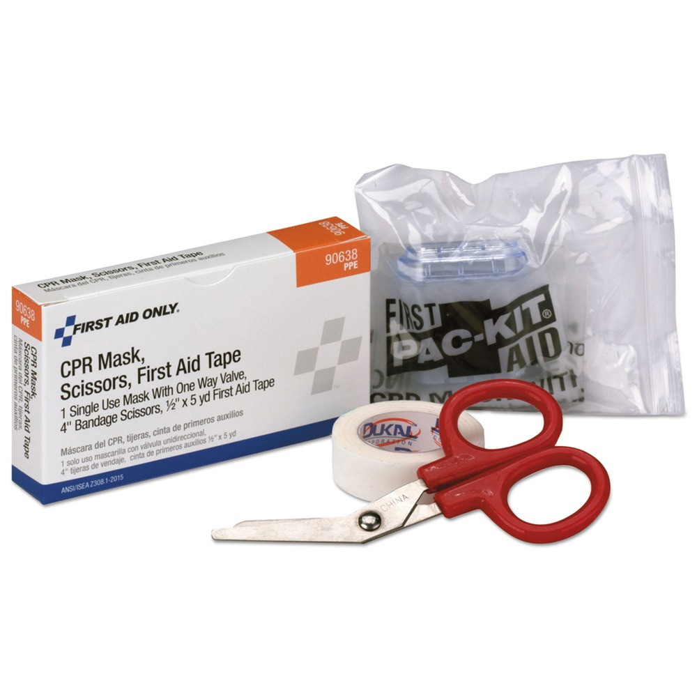 First Aid Only 90638 24 Unit ANSI A+ CPR Breather, Scissors Refill (1-KT) New