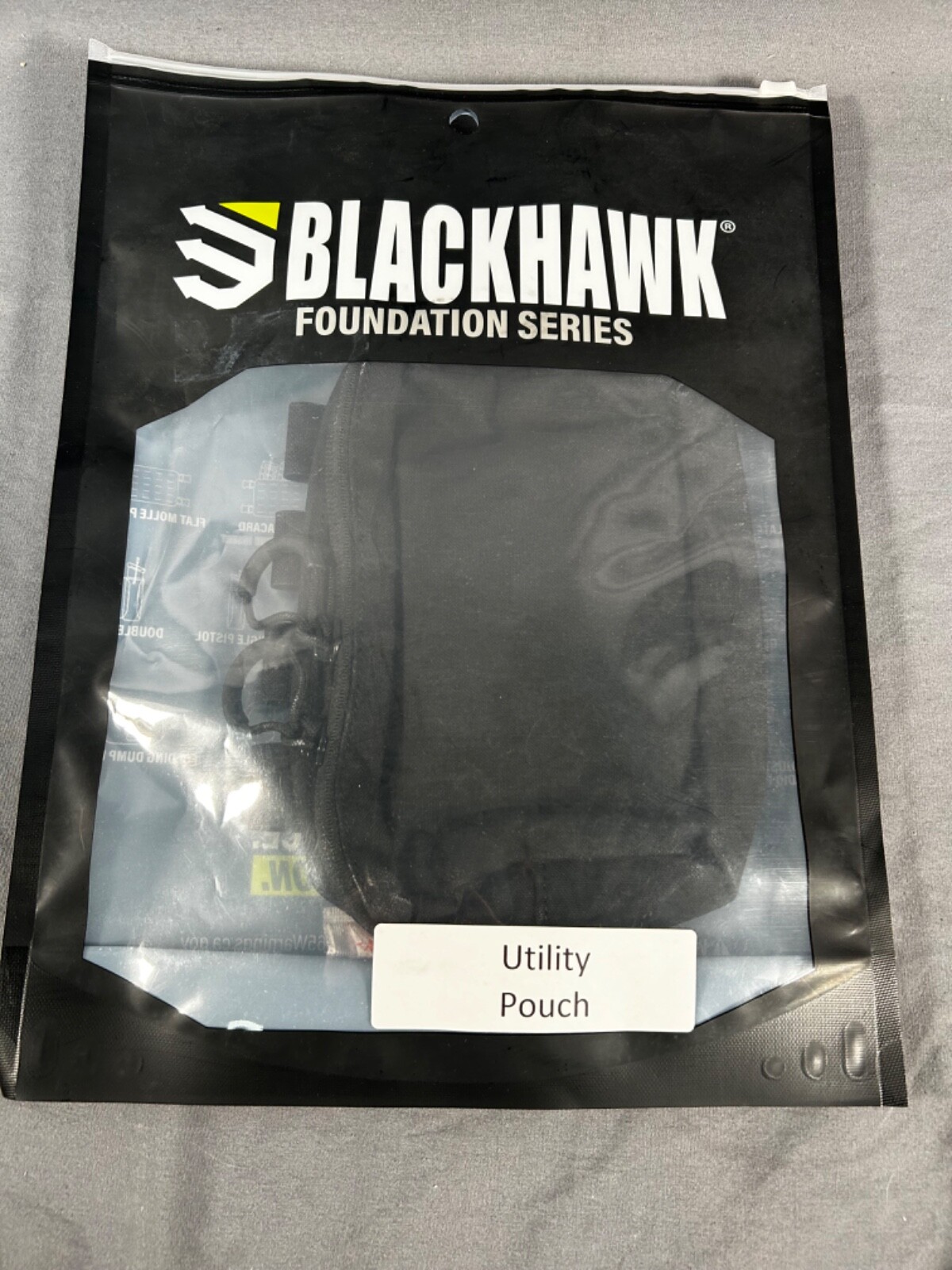 BLACKHAWK Foundation Series Black UTILITY POUCH 37FS40BK – NEW