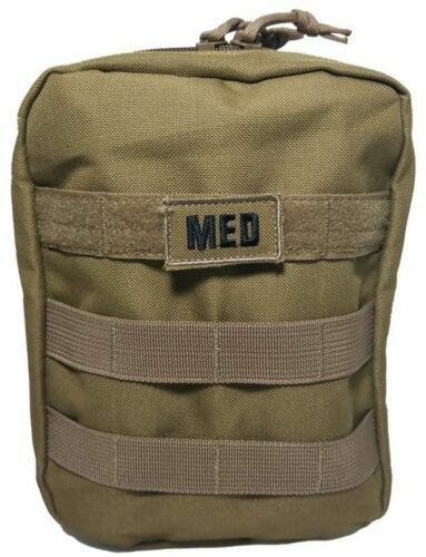 ELITE FIRST AID Tactical IFAK Kit STOCKED Survival Trauma GI Medic Set EDC TAN