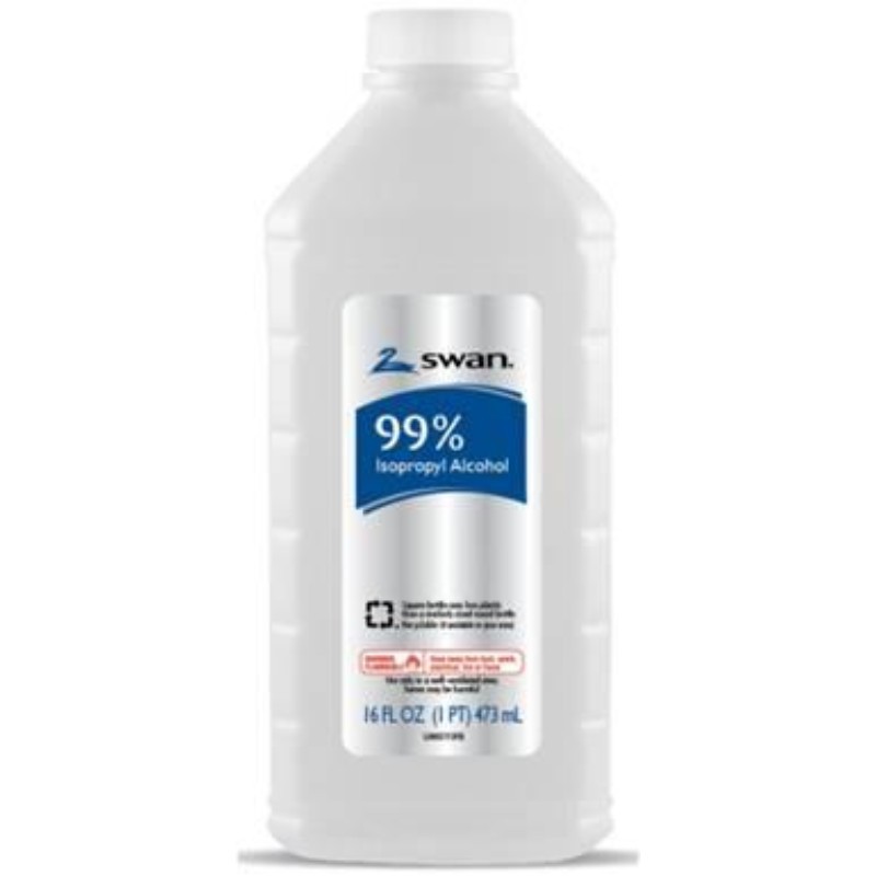 6x Swan Isopropyl Rubbing Alcohol 99% Professional Supply Bulk Liquid New 16oz