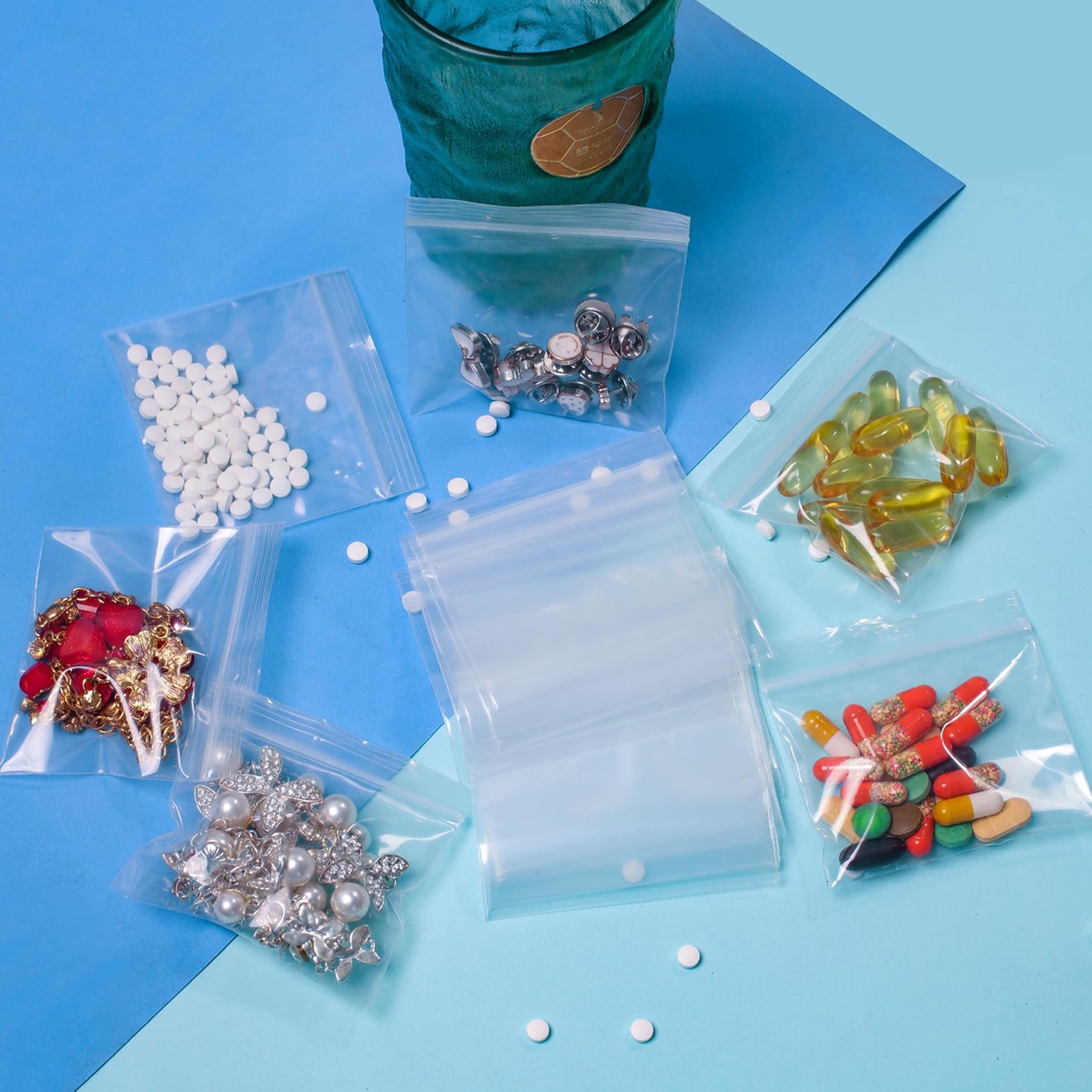 400 Packs Pill Bags 6 mil Sturdy 3×2.75 Pack of 400 (1 size), Full Clear-6mil