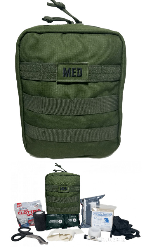 ELITE FIRST AID Military IFAK Kit FULLY-STOCKED Medic Trauma EMS Camp Hike Hunt