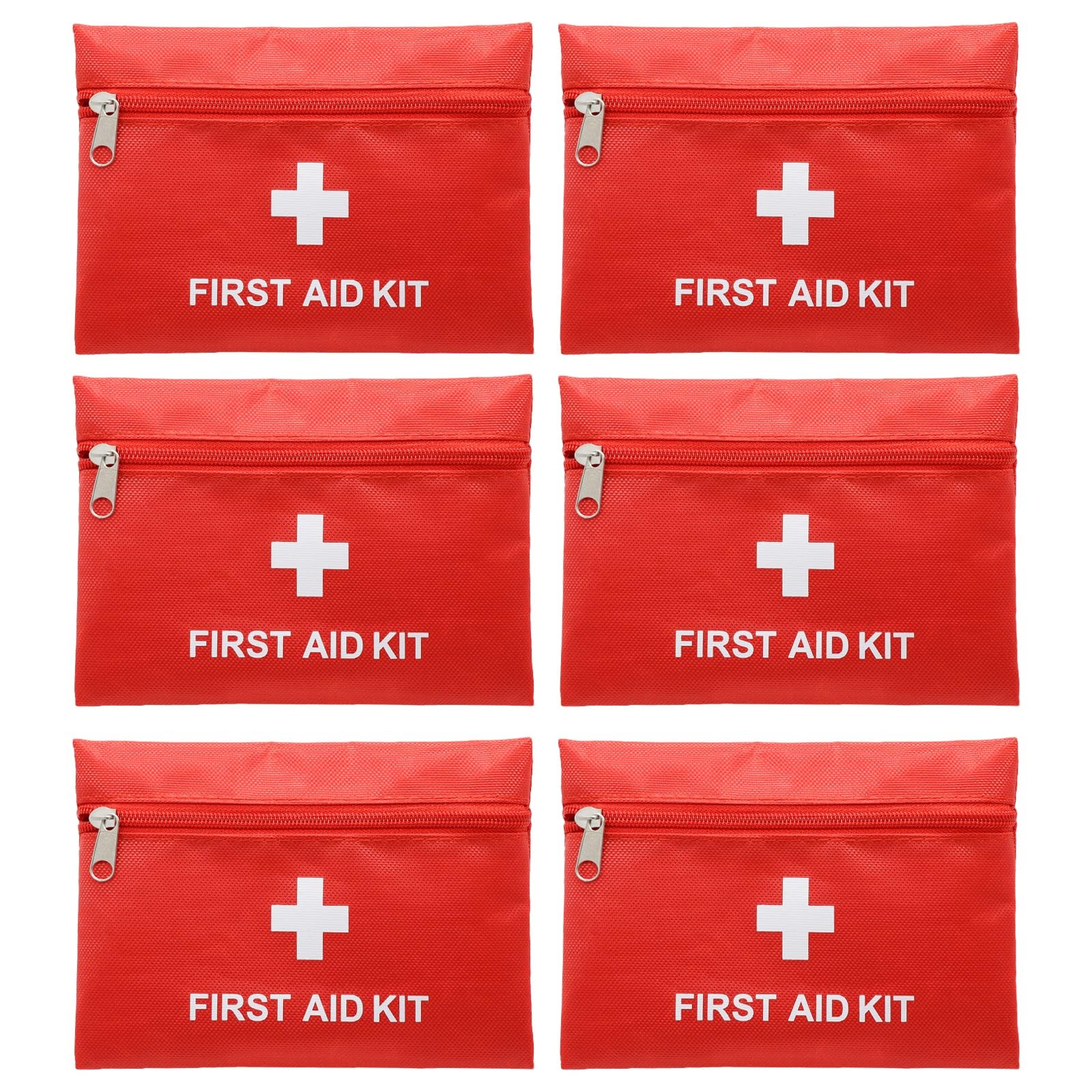 6 Pack Mini Empty First Aid Bag, Travel Essentials Medical Pouch 7.87×5.51 in…