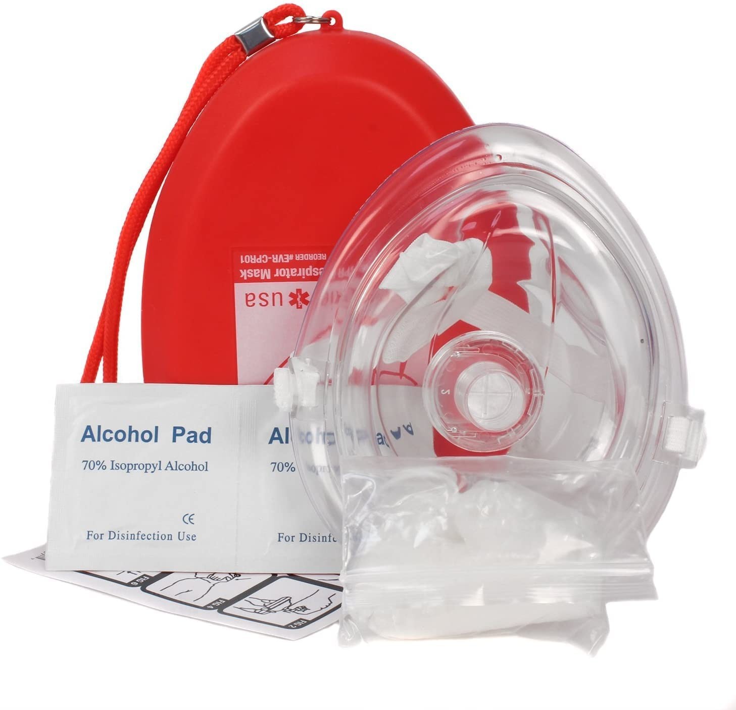 Portable CPR Rescue Mask Kit – Essential for Emergency Preparedness & Training