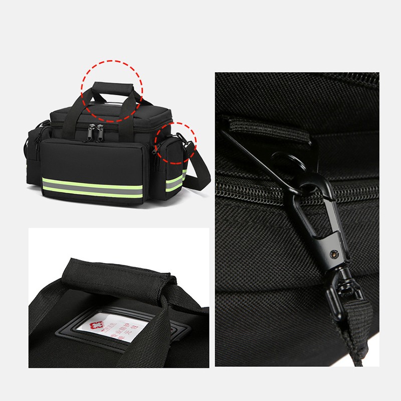 Waterproof Emergency Medical Bag Portable Clinic Community Visits First Aid Kit.