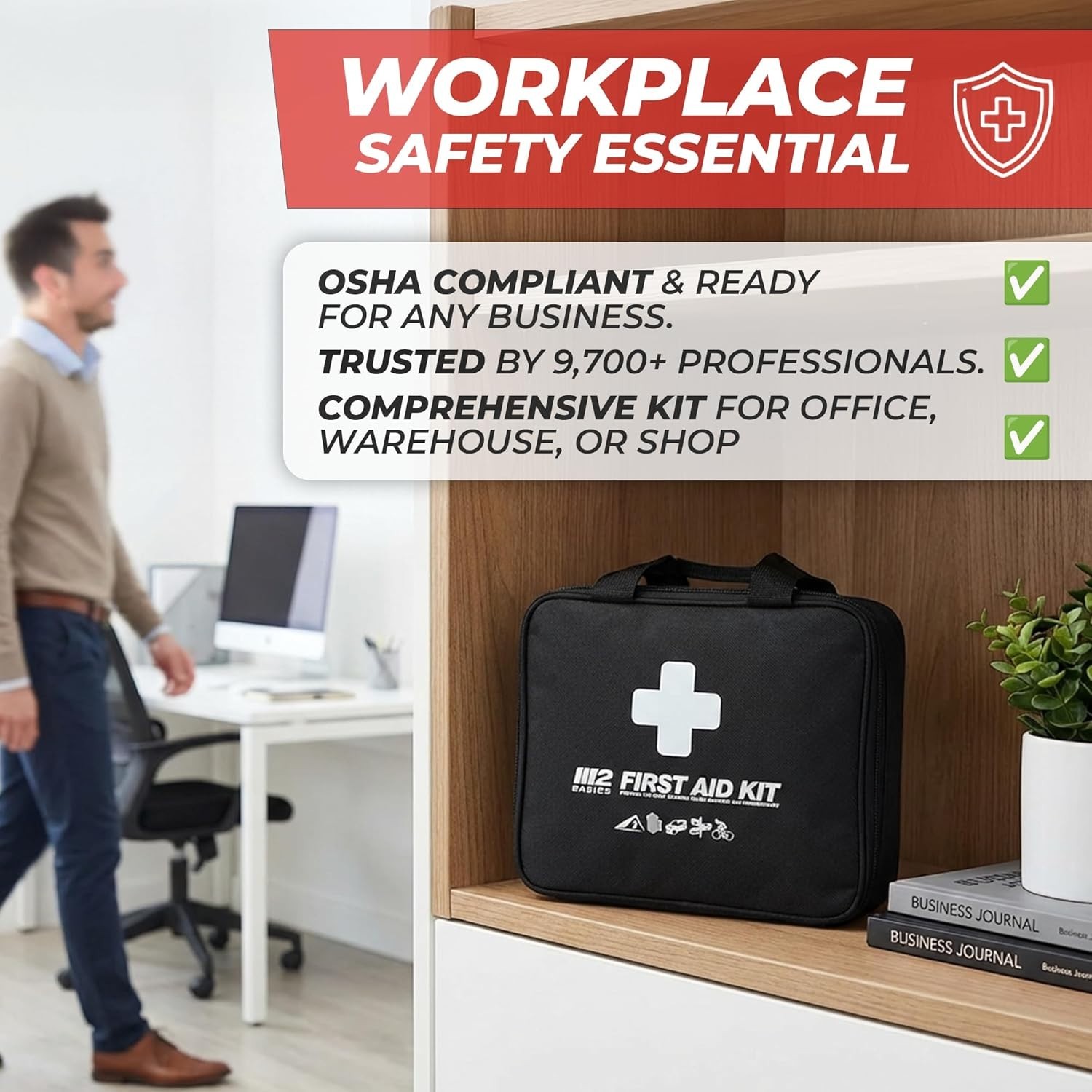 Durable 300 Piece Professional First Aid Kit – Organized for Home, Car & Outdoor