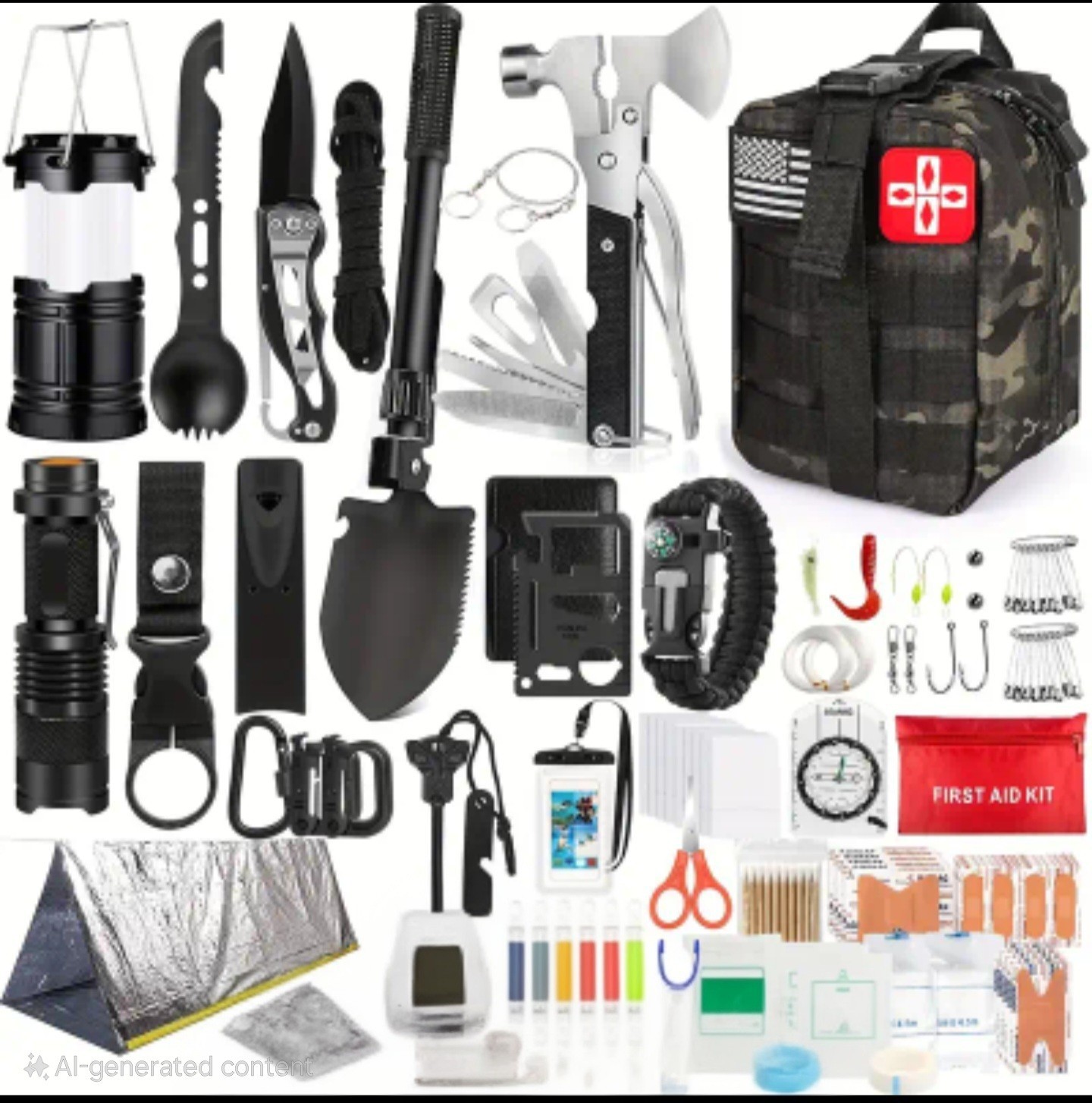 258 Piece First Aid Kit-Emergency Survival Gear