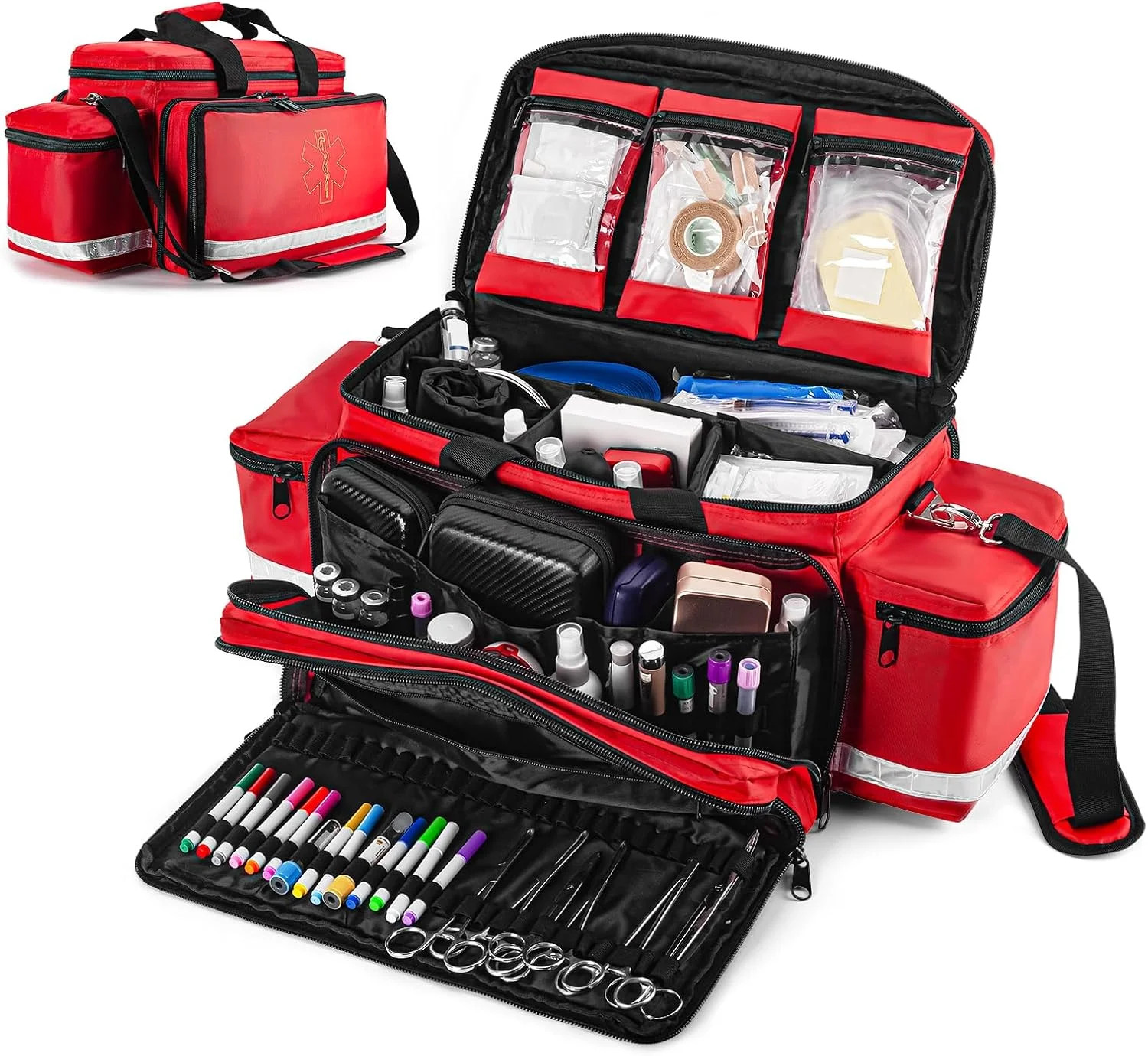 Medical Bag – First Aid Bag Empty, EMT Bag for EMTs, Paramedics & First Responde