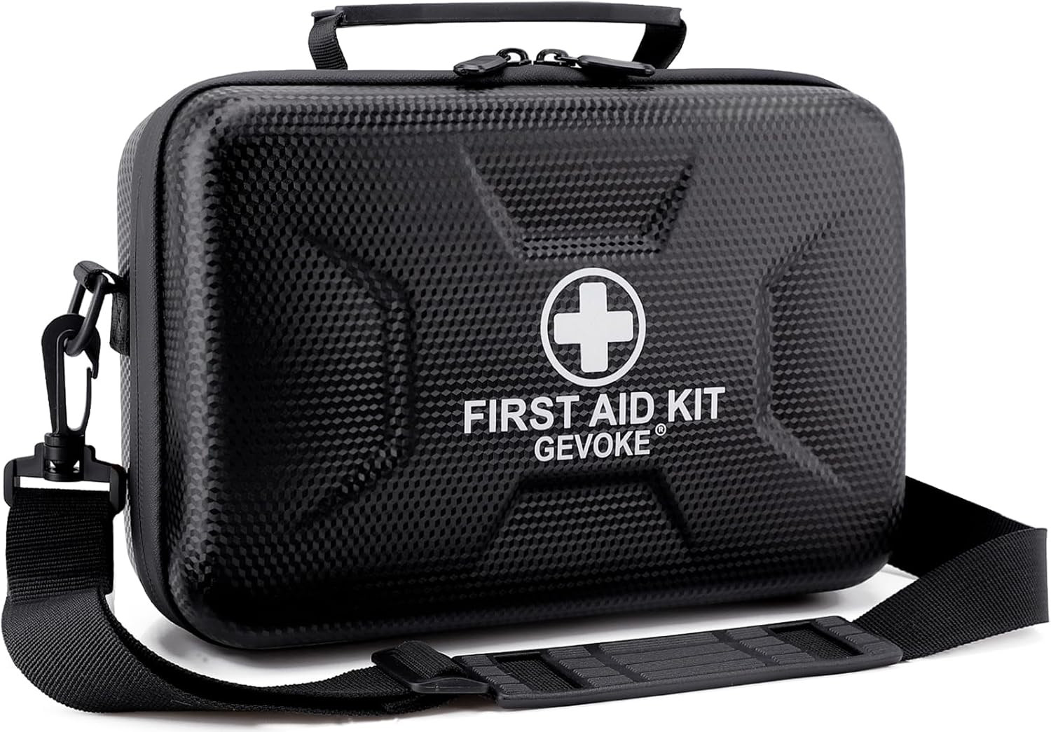 Gevoke 410 Piece Waterproof Hard Shell First Aid Kit for Home, Car, Travel, Camp