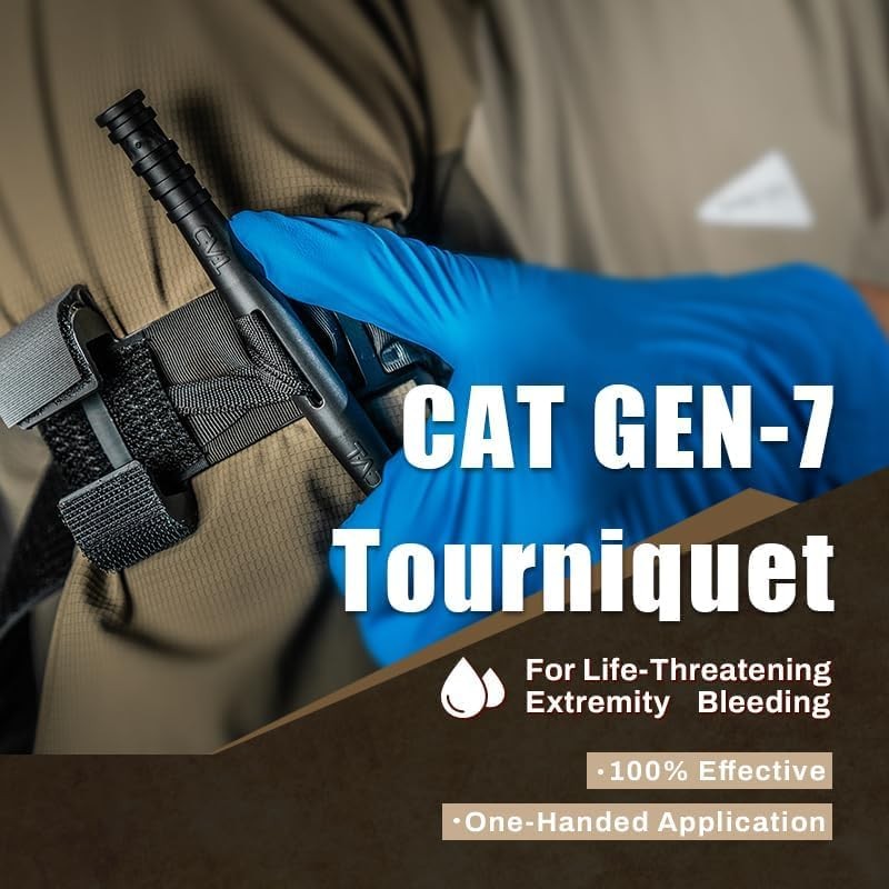 IFAK Refill Kit 17Pcs with CAT Gen-7 Tourniquet, Emergency Tactical First Aid…