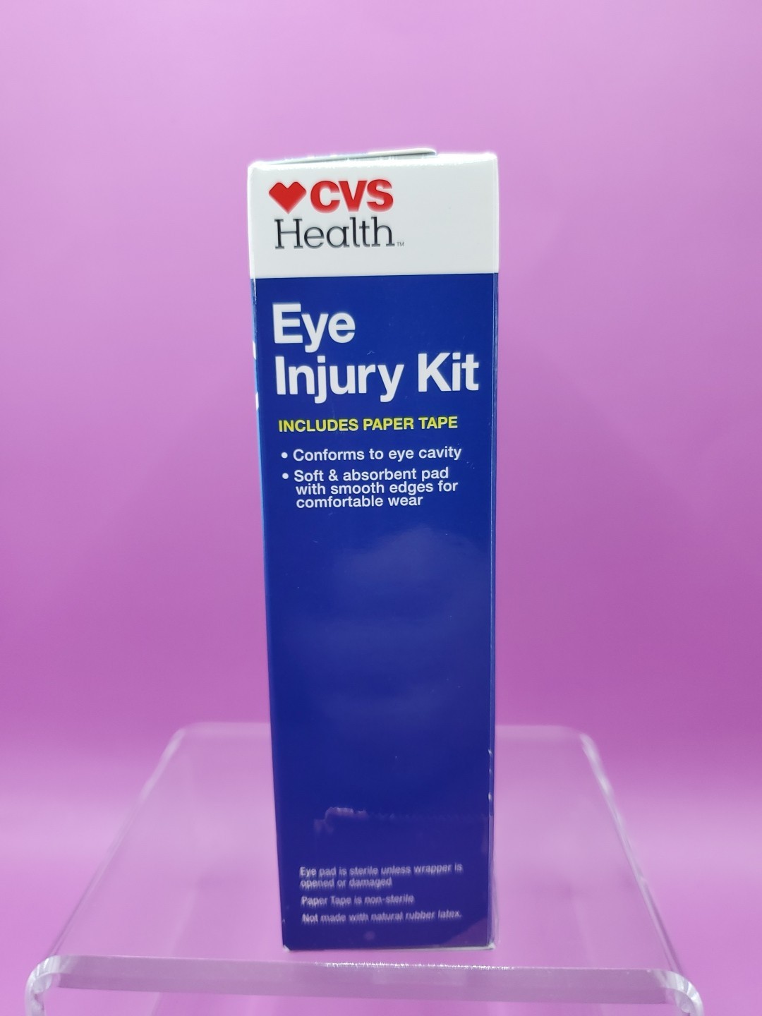 CVS Health Eye Injury Kit W/ 5 ct Sterile Pads & 1 Roll Paper Tape New Sealed