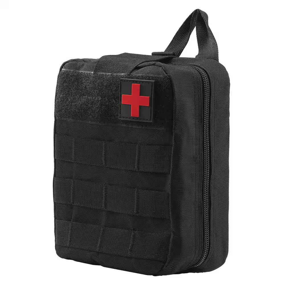 Survival First Aid Kit 250 Pieces 600 D Nylon Trauma First Aid Bag Survival Gear
