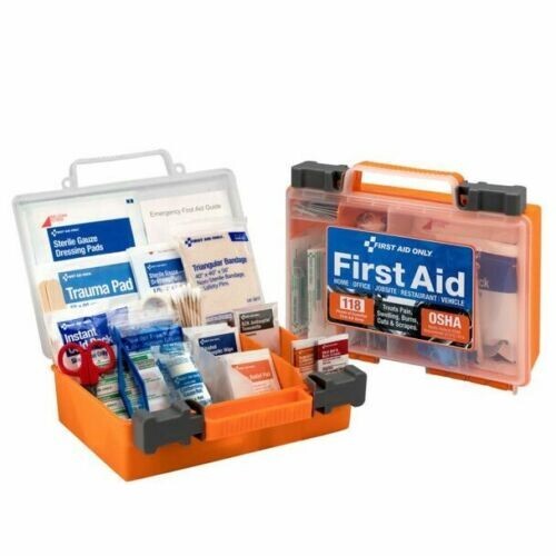 Acme First Aid Kit 118 Pieces Plastic Case Meets Federal OSHA Requirements 91063